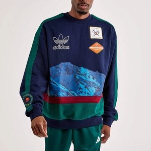 Adidas Mountaineering Climbing Patch Oversized Crew Sweatshirt Y2k
